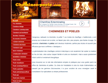 Tablet Screenshot of cheminee-poele.com